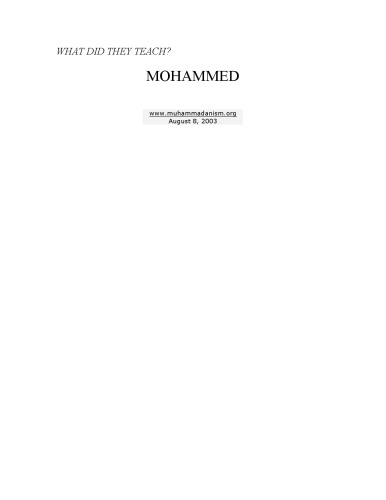 Mohammed and the Rise of Islam