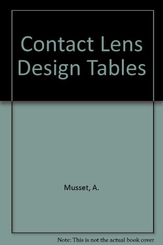 Contact Lens Design Tables