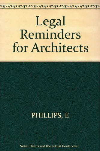 Legal reminders for architects.