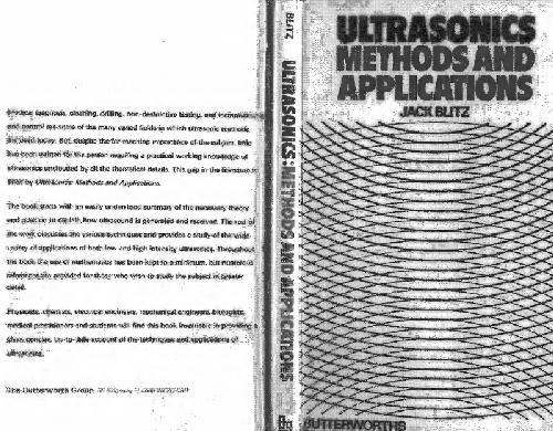 Ultrasonics (by) Jack Blitz : methods and applications