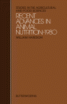 Recent Advances In Animal Nutrition