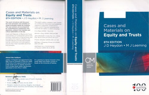 Cases and materials on equity and trusts