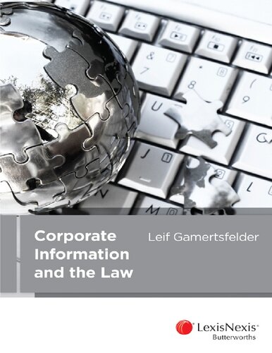 Corporate information and the law