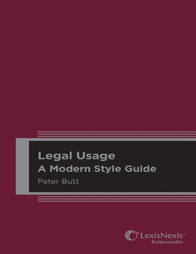 Legal usage : a modern style guide