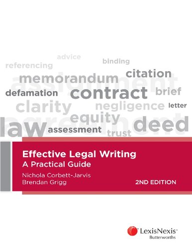 Effective legal writing : a practical guide