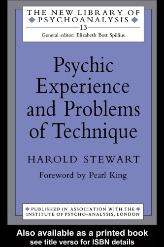 Psychic Experience and Problems of Technique