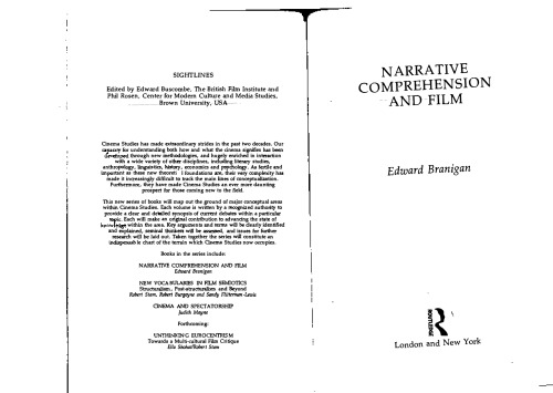 Narrative Comprehension and Film