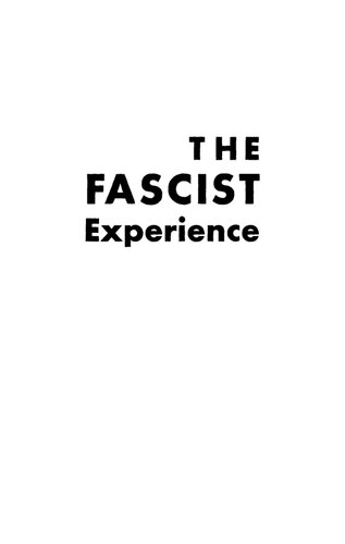 The Fascist Experience in Italy