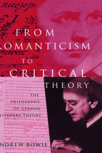 From Romanticism to Critical Theory