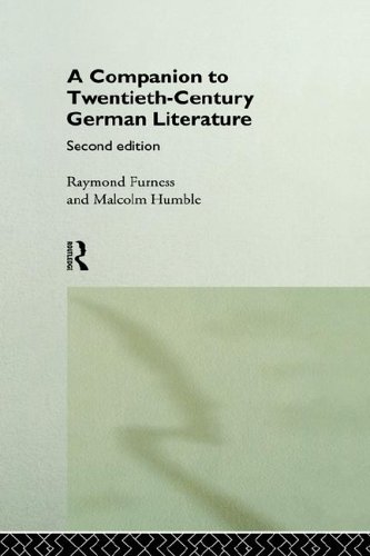 A Companion to Twentieth-Century German Literature