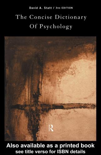 The Concise Dictionary of Psychology