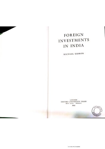 Foreign Investments in India
