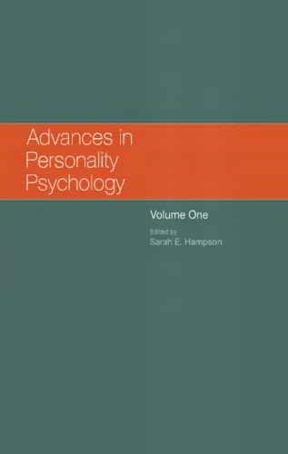 Advances in Personality Psychology, Volume 1