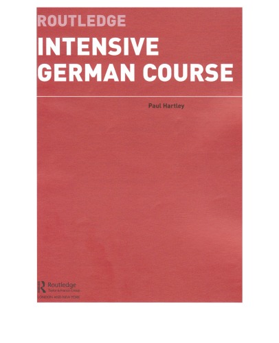 Routledge Intensive German Course