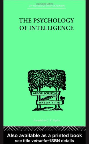 The Psychology of Intelligence