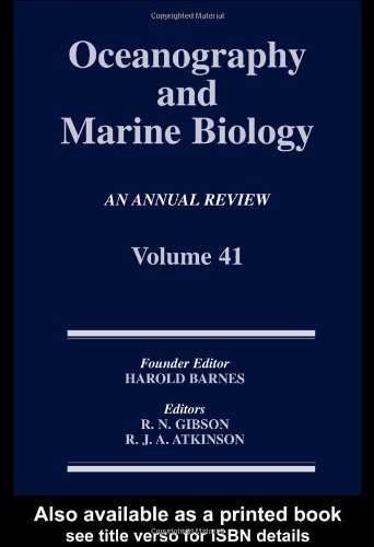 Oceanography and Marine Biology, Volume 41