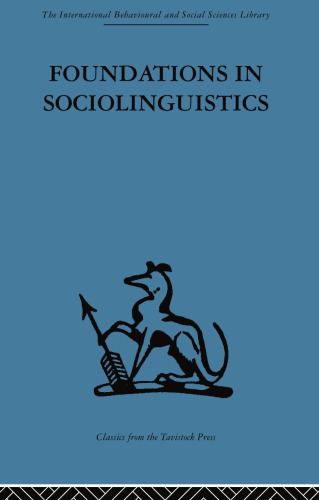 Foundations In Sociolinguistics