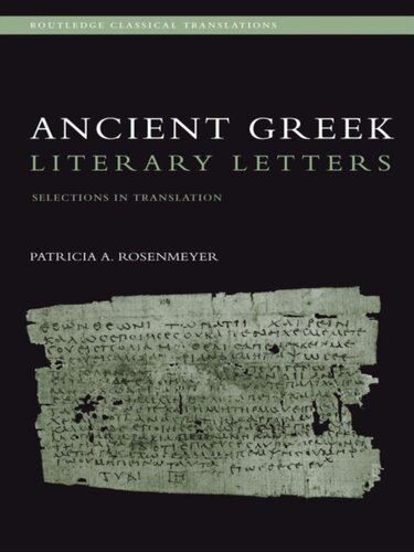 Ancient Greek Literary Letters