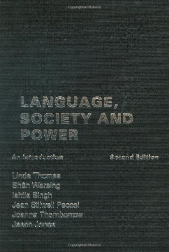 Language, Society and Power