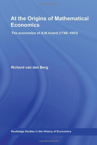 At the Origins of Mathematical Economics