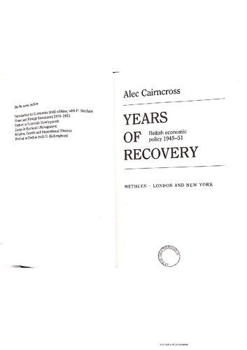 Years of Recovery