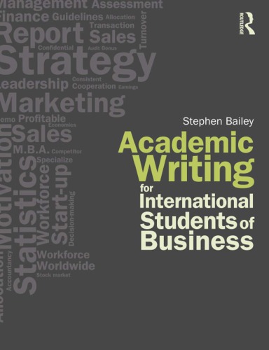 Academic Writing for International Students of Business