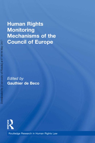 Human Rights Monitoring Mechanisms of the Council of Europe