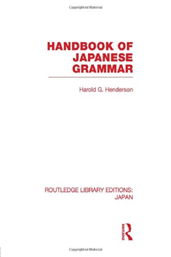 Handbook of Japanese Grammar