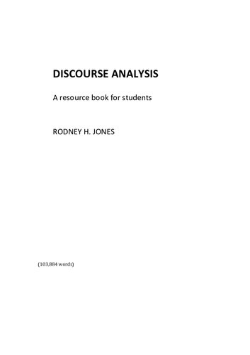 Discourse Analysis