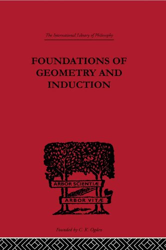 Foundations of Geometry and Induction