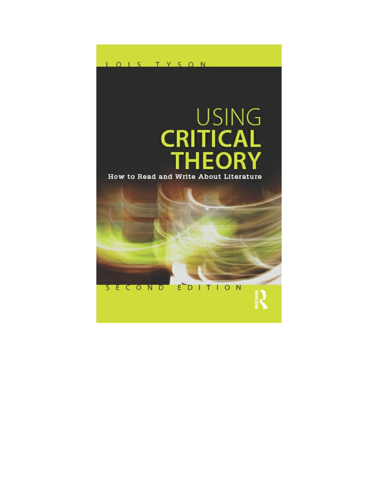 Using Critical Theory