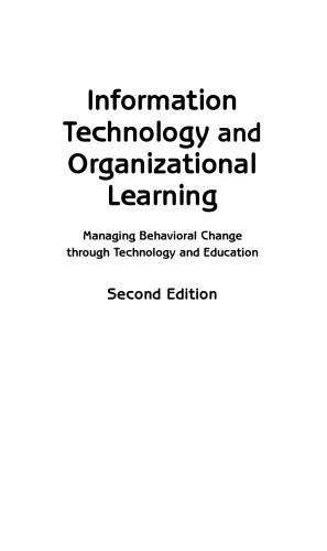 Information Technology and Organizational Learning