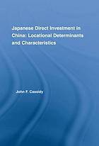 Japanese Direct Investment in China