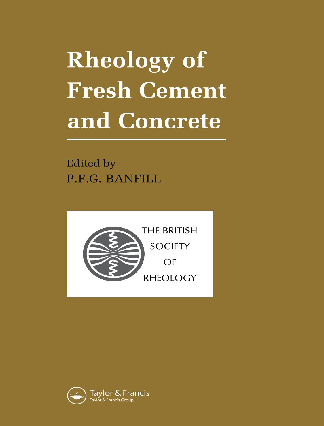 Rheology of Fresh Cement and Concrete