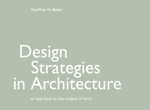 Design Strategies in Architecture