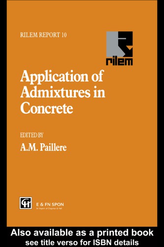 Applications of Admixtures in Concrete