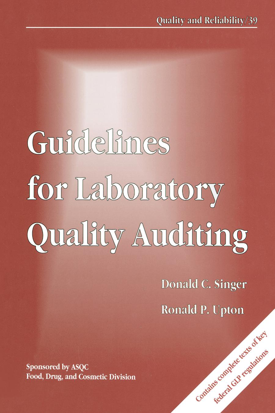 Guidelines for laboratory quality auditing