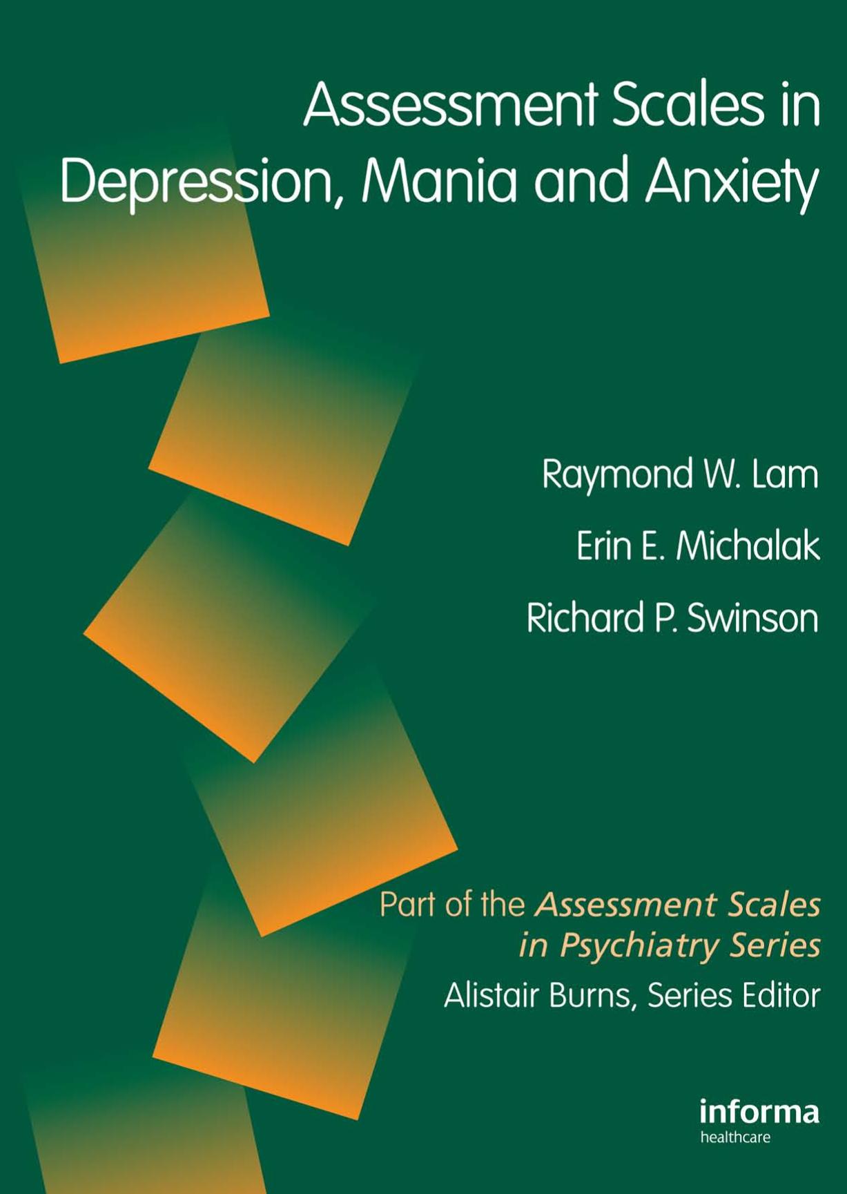 Assessment scales in depression and anxiety : corporate (Servier Edn)