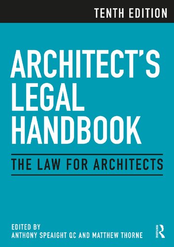 Architect's legal handbook : the law for architects