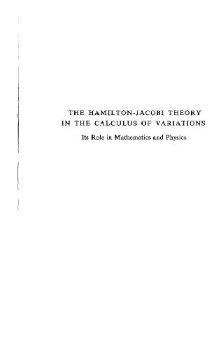 The Hamilton Jacobi Theory In The Calculus Of Variations