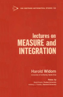 Lectures on measure and integration