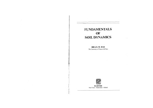 Fundamentals of Soil Dynamics