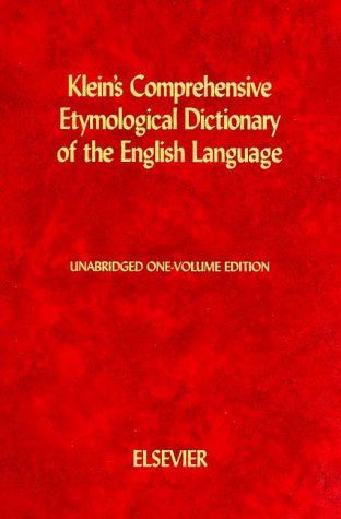 Klein's Comprehensive Etymological Dictionary of the English Language