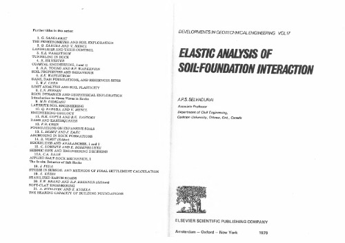 Elastic Analysis of Soil-Foundation Interaction