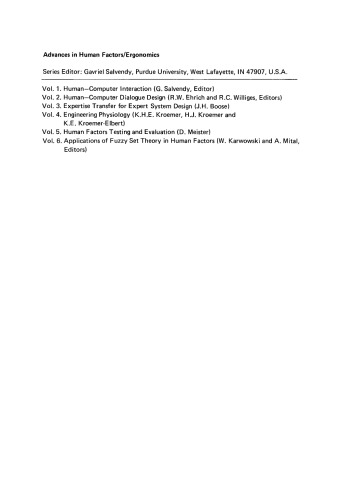 Cognitive engineering in the design of human-computer interaction and expert systems : proceedings of the Second International Conference on Human-Computer Interaction, Honolulu, Hawaii, August 10-14, 1987, vol. II