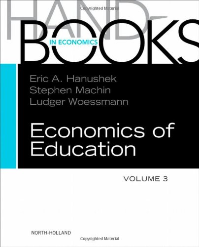 Handbook of the Economics of Education, 3