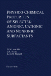 Physico-Chemical Properties of Selected Anionic, Cationic, and Nonionic Surfactants