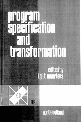 Program Specification and Transformation