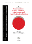 Computations, Glassy Materials, Microgravity and Non-Destructive Testing