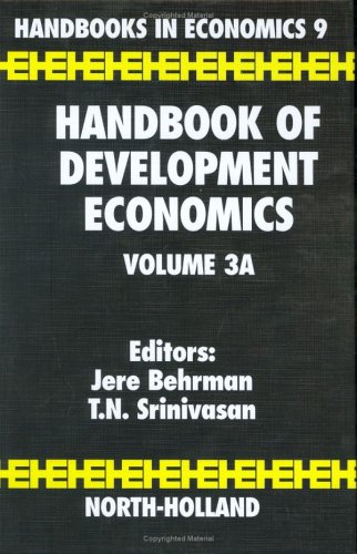 Handbook of Development Economics, 3